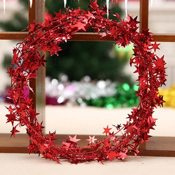 10 Vnt Kalėdų Medžio Juostelės, Vielos Žvaigždžių Kalėdų Dekoracijas Namams Šaliai, Papuošalai