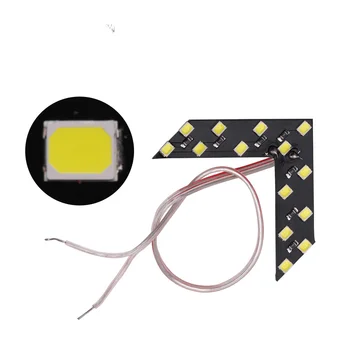 100vnt Automobilio galinio vaizdo Veidrodėlio Lemputė papuošti 14 SMD LED Automobilio Galinio vaizdo Veidrodėlis Indikatorius Posūkio Signalo Lemputė motociklą Rodyklių Šviesos diodų (LED)