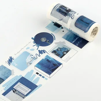 10cm Super Plataus Kelionės Spalvinga Foto Popierius Washi Tape Dekoratyvinis Lipnia Juosta 