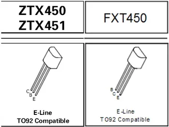 10pair/30pair specialios ZETEX (ZTX450/550) veido sidabro FXT450 FXT550 450 550 nemokamas pristatymas
