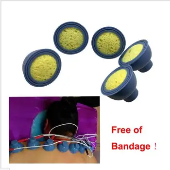 10vnt 2mm pin populiarus siurbimo neigiamo slėgio elektrodų pagalvėlės medicina pirmaujančių terapijos EMS Massager Nervų Stimuliatorius