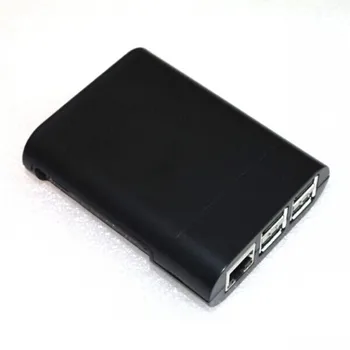 10VNT/DAUG Aviečių Pi 3 Black Case Cover Korpuso Gaubto Langelį ABS box (PI nepridedami)
