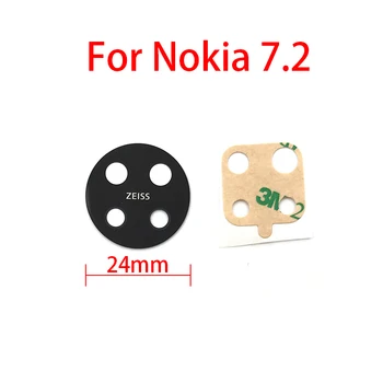 10vnt/Daug, Kameros Stiklo Nokia 7.2 Galinis galinė vaizdo Kamera stiklinis Lęšis Su Klijais Klijai