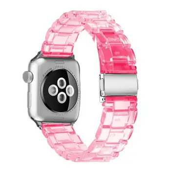 10vnt Dervos Žiūrėti Diržu, Apple Watch Band 44mm 40mm 42mm 38mm Skaidrus Plieno Iwatch Serijos 6 SE 5 4 3 2 1 Watchband