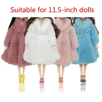 11.5 colių Lėlės Ypatingą Vestuvių Suknelė Modeliavimas Mados Vilnonių Kailio Kailinių Žaislų Mergina A5P7