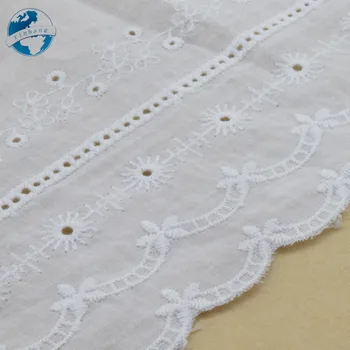 12.5 cm pločio ir Medvilnės embroid nėrinių siuvimo juostelės guipure apdaila vestuvių dekoravimas 
