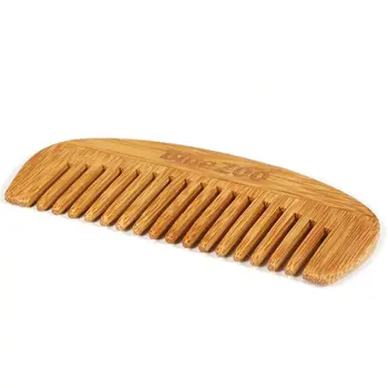 12 cm Ilgio Mini Nešiojamieji Natūralaus Bambuko Medinės Plaukų Šukos Lenktas Pusmėnulio Formos Anti-Static Sveikatos Priežiūros Šukos Plaukų Formavimo Priemonė