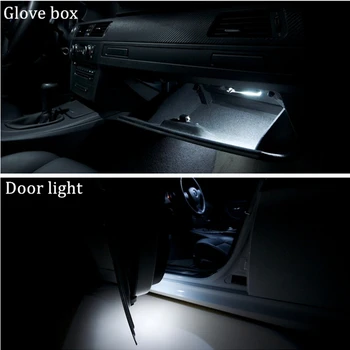 14x Klaidų LED Lemputę Interjero Dome Žemėlapis Šviesos Rinkinys, Skirtas BMW 3 serija E90 2006-2012 325i 335i 328i 330i 335i M3 automobilių šviesos
