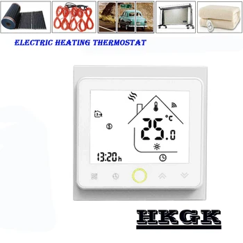 16A šildymo termostatas su grindų šildymo, elektros kino termostatas, su vidaus ir išorės dual davikliai