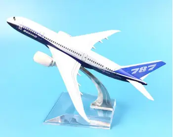 16cm Metalo Prototipas Oro Boeing 787 B787 Airlines 