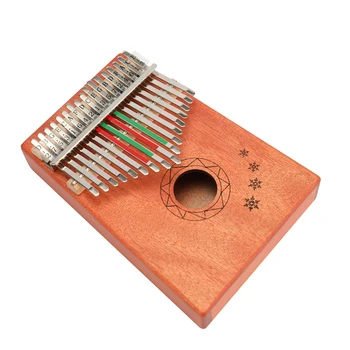 17 Klavišus Kalimba Afrikos Kietas Raudonmedžio Nykščio Piršto Fortepijonas Medienos Kalimba Nešiojami Muzikos Instrumentas