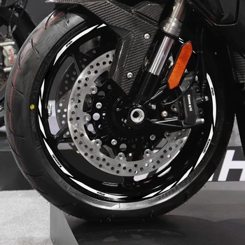 17inch Motociklų Ratlankio Lipdukas Pertvarkyti Hub Lipdukas Kostiumas Priekinių ir Galinių Ratų Kawasaki ZX-14R Abiejų pusių