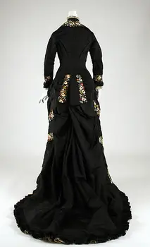 1878 M. Prancūzijos Vakarienė Suknelė Šurmulio Suknelė Istorinių Suknelė Antikvariniai Viktorijos Tualetinis Staliukas 1800