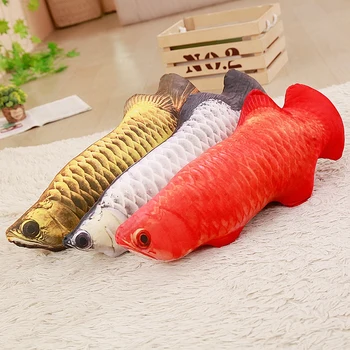 18pcs/daug 16cm Mažas Juokingas Modeliavimas Žuvų Pliušinis Žaislas Įdaryti Žuvis Karpis Pliušinis Gyvūnų Žaislai Naminių Kačių Šuns Žaislas