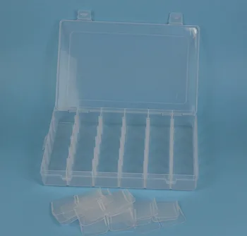 1PC 36 Tinklų Plastikinių talpinimo Reguliuojamas Papuošalai Įrankių dėžė Granules, Tabletes Organizatorius Nagų Dailės Patarimas talpinimo Atveju JE 0654