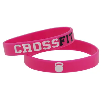 1PC CrossFit Sporto Spalvų Rašalo Užpildyta Silikono Apyrankė Apyrankės