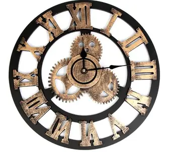 1PC Didelis Sieninis Laikrodis Pramonės Vintage Stiliaus Laikrodis Europos Steampunk Pavara, Sienos, Namo Apdailos Dodern 3D Namų Dekoro. JL 295