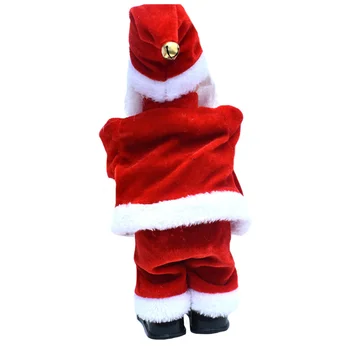 1pc Elektroninių Lėlės Santa Claus Vaikams Žaisti Kalėdų (Baterija)
