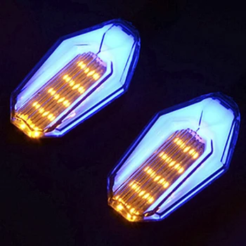 1Pc Motociklo modifikuotų Posūkio signalai, vandeniui posūkių žibintai LED posūkių lempos dekoratyvinis Signalo žibintai Dienos lempos Cafe Racer