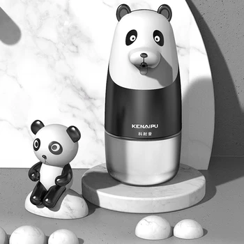 1Pc Naujų Pažangių Jutiklių Muilo Putų Dozatorius Rankų dezinfekavimo priemonės Butelis Nešiojamų Panda Skysto Muilo Dozatorius Vonios kambario Aksesuarai