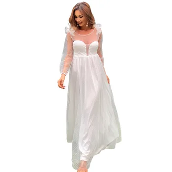 2 Spalvos Balta Suknelė, Vestuvės Elegantiškas Įžymybė Vakaro Moterų Suknelės, Juoda Mados Seksualus Vestidos