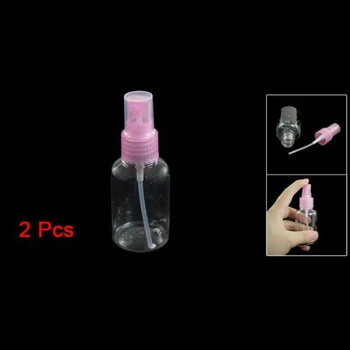2 Vnt Kelionės Daugkartinio naudojimo Rožinė skaidraus Plastiko Tuščias Purškimo Butelis, 50ml