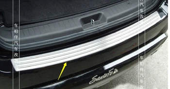 2010-2012 už Hyundai Santa Fe ix45 Galiniai Kamieno Nusitrinti Plokštė Durų Slenksčio Bamperis Raštas