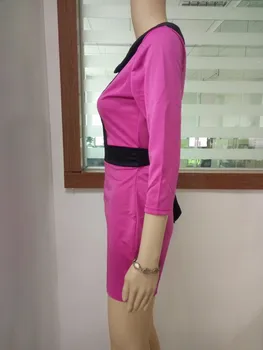 2018 m. pavasario Žiemos Moterys ilgomis Rankovėmis Nėrinių Kratinys Šalis Suknelės Elegantiškas Bodycon Office Suknelė Vestidos Mujer S-XL