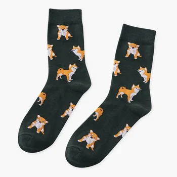 2018 Naujas mielas pet surinkimo medvilnės, žakardinės kojinės mielas Shiba Inu oranžinė katė mielas kiaulių šukuotos medvilnės ponios drabužiai juokingas kojines