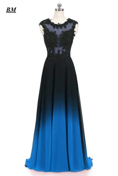 2019 Elegantiškas-line Ombre Prom Dresses Šifono Zawalcowany Ilgai Gradientas Oficialų vakarinę Suknelę Šalis Suknelė Vestidos De Gala BM21