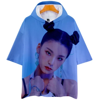 2019 ITZY 3D Atspausdintas Gobtuvu marškinėliai Moterims/Vyrams Vasaros trumpomis Rankovėmis Tshirts Karšto Pardavimo Atsitiktinis Streetwear Tee Marškinėliai