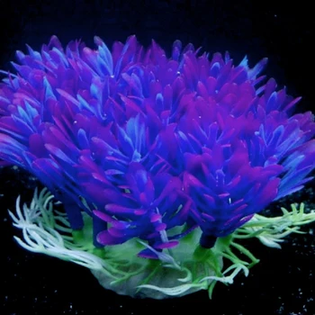 2019 Naujos Raudonos Dirbtinės Plastikinės Augalų Povandeninį Vandens Žolės Žuvų Bakas Akvariumas Ornamentas, Papuošimas, Gėlių Vejos, Žolės