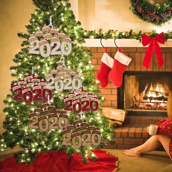 2020 Kalėdų Senelio Skrybėlė Naujųjų Metų Natūralios Medienos Kalėdų Eglučių Papuošalai Pakabukas Kabo Dovanos Kalėdų Dekoro Namų Dekoracijos