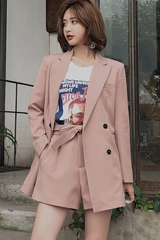 2020 M. Rudenį Naujų Korėjos Versija Prašmatnus Kostiumas Mados Kostiumą Temperamentas Slim Gražus Mažas Tiktų Plonas Kailis Moterims