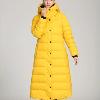 2020 Naujas Mados Moterų Žiemos Paltai Satnd Apykakle ilgomis rankovėmis, Šiltas Antis Žemyn Reguliuojama Juosmens viršutinių drabužių siuvimas