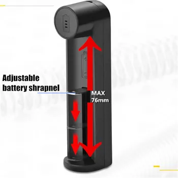 20pcs 1-Lizdas Smart USB Įkroviklis Suderinami:3.7 V, Li-Baterijos 18650 26650 21700 20700 18490 16340 Įkraunamos Baterijos, Greitas Įkroviklis