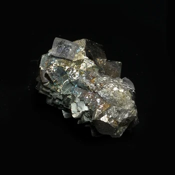 24g Natūralaus Akmens Fluorito ir Pyrite Mineralinių Kristalų Mėginių Namų Puošybai Iš Hunan Provincijoje Kinijos A4-4