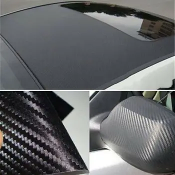 26 Metrų Automobilių Lipdukas Kino Wrap Lipdukai Vidinis Pakeitimo Vandeniui Bamperis Sparnas 3D Anglies Pluošto Stiliaus