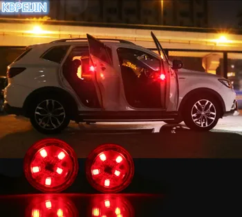 2vnt Automobilio LED Perspėjimas Stabdžių Susidūrimo Magnetinio Mirksi Lempos Įklija, 