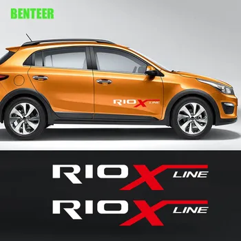2vnt automobilių kėbulo lipdukas, Skirtas Kia RIO RIO X-LINE