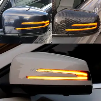 2VNT Dinaminis LED valdomi išoriniai Veidrodėliai Indikatorius Teka Posūkio Signalo Lemputė Blinke Žibintas, Skirtas Mercedes Benz W176 W204 W246 C216 C117 C218