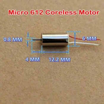 2VNT Micro 612 614 615 716 816 820 Coreless Motor DC 3V), 3,7 V 50000RPM Didelės Spartos Stiprus Magnetinis 