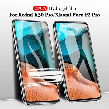 2VNT pilnos Apsaugos Minkštas Hidrogelio Filmas Xiaomi Mi 10 note10 pro lite pocof2pro mi9SE Screen Protector Filmas minote10 mi10