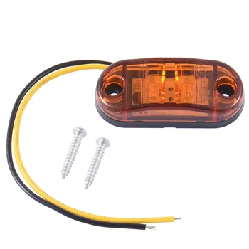 2vnt Piranha LED Šoniniai Gabaritiniai Indikatorių Šviesos Stabdymo Signalo Lemputė Už Automobilių, Sunkvežimių Priekabų Balta Geltona Raudona Spalva ABS atsparumas Vandeniui