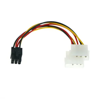 2x 4 Pin Molex 6-Pin PCI-E, ATX PSU Maitinimo Adapteris Grafika Vaizdo plokštė Konverteris Kabelių Linijos Adapteris Maitinimo Kabeliai