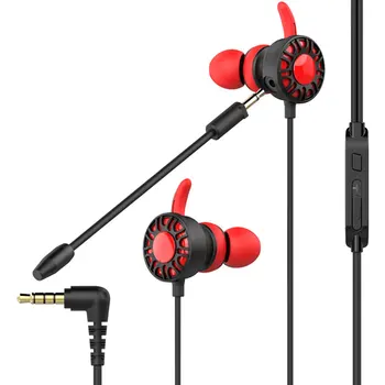 3.5 mm Port In-ear Ausinės, Telefono Linija Kontrolės Nuimamas Mikrofonas Žaidimų Ausinės Silikono Eartips