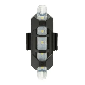 3 Rūšių LED Singal Žibintuvėlis Galiniai Šviesos Dviračių Įspėjamoji Lemputė Saugos Lempos Vandeniui USB Įkrovimo