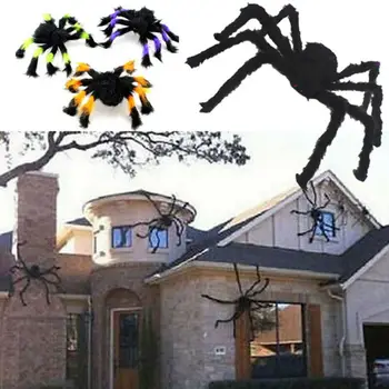 30/ 75cm Plaukuotas Giant Spider Apdailos Helovinas Prop Haunted House Dekoro Šalis Atostogų Voras Papuošalai