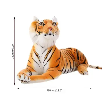 30cm Animacinių filmų Gyvūnų Žaislai, Minkšti Kimštiniai Sumatran Tigras Pliušas Pagalvės Didelis Modelis Kawaii Lėlės Medvilnės Žaislai Didmeninė