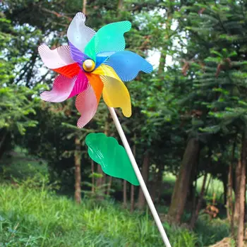 32cm Spalvinga vėjo malūnas Vėjo Suktuko Varantys Ornamentu Sodo Kieme, Decoration, Vaikams, Lauko Žaislų Dovana
